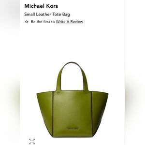 Michael Kors Olive Leather Tote